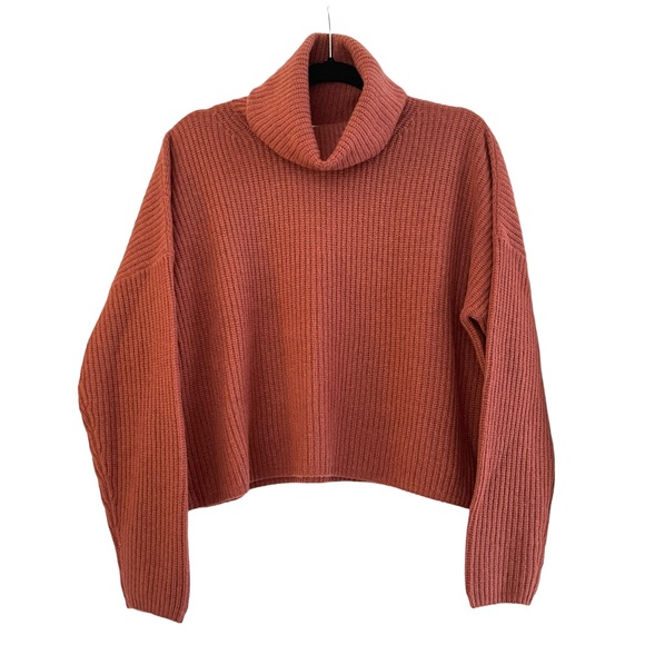 Madewell Sweaters - Madewell $158 Cashmere Wool Oversized Turtleneck Boxy Sweater Size Large NWT